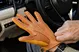 mens brown leather driving gloves